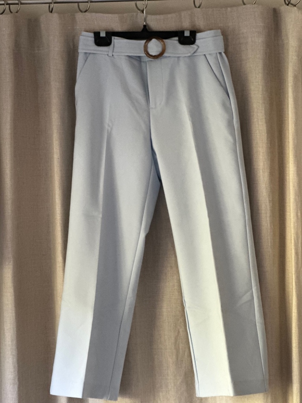 Beautiful Baby Blue Cropped Crosby Pants.  Really stunning!